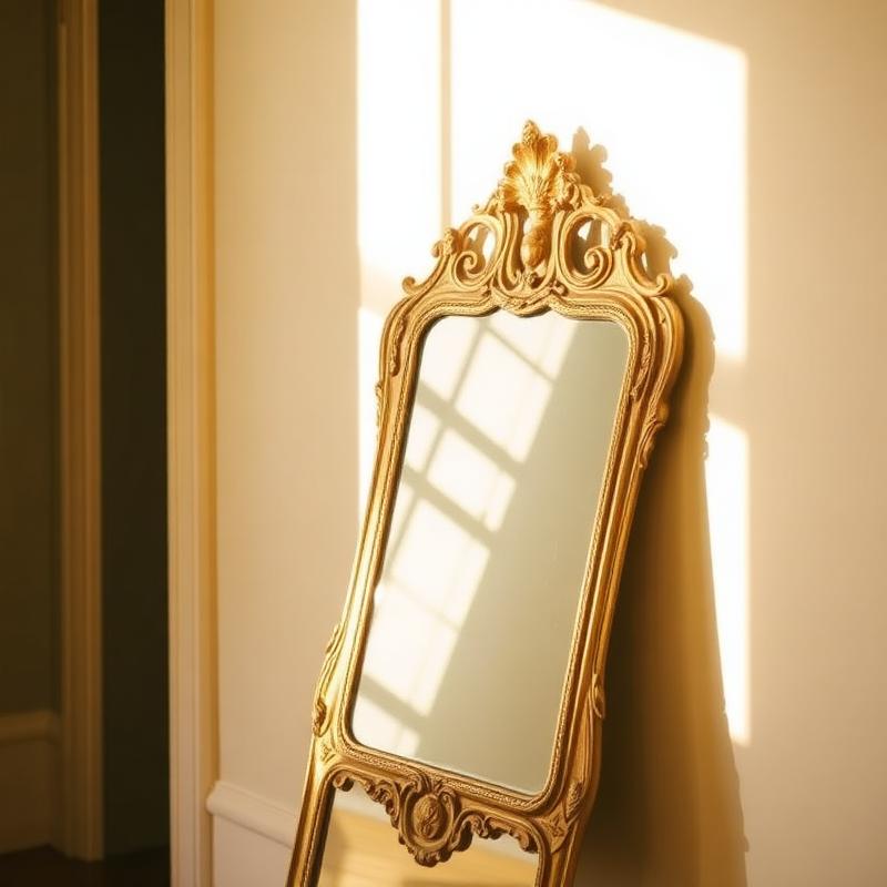 Gilded Floor Mirror